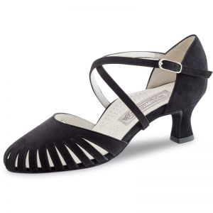 Chaussures De Danse Salon Daim Semelle Cuir Pour Tango Salsa Latin - Hommes Et Femmes