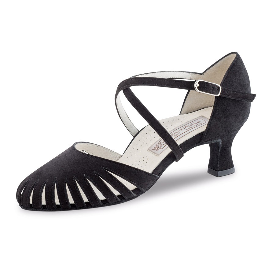 Chaussures de danse Werner Kern "Murielle" 6 cm daim noir