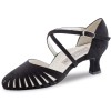 Chaussures de danse Werner Kern "Murielle" 6 cm daim noir