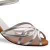 Chaussures de danse Anna Kern "Pandora" 6 cm cuir argent