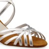 Chaussures de danse Anna Kern "Paloma" 5 cm cuir argent 
