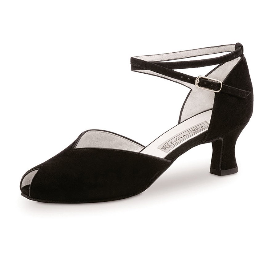 Chaussures de danse Werner Kern "Asta" 5,5 cm daim noir