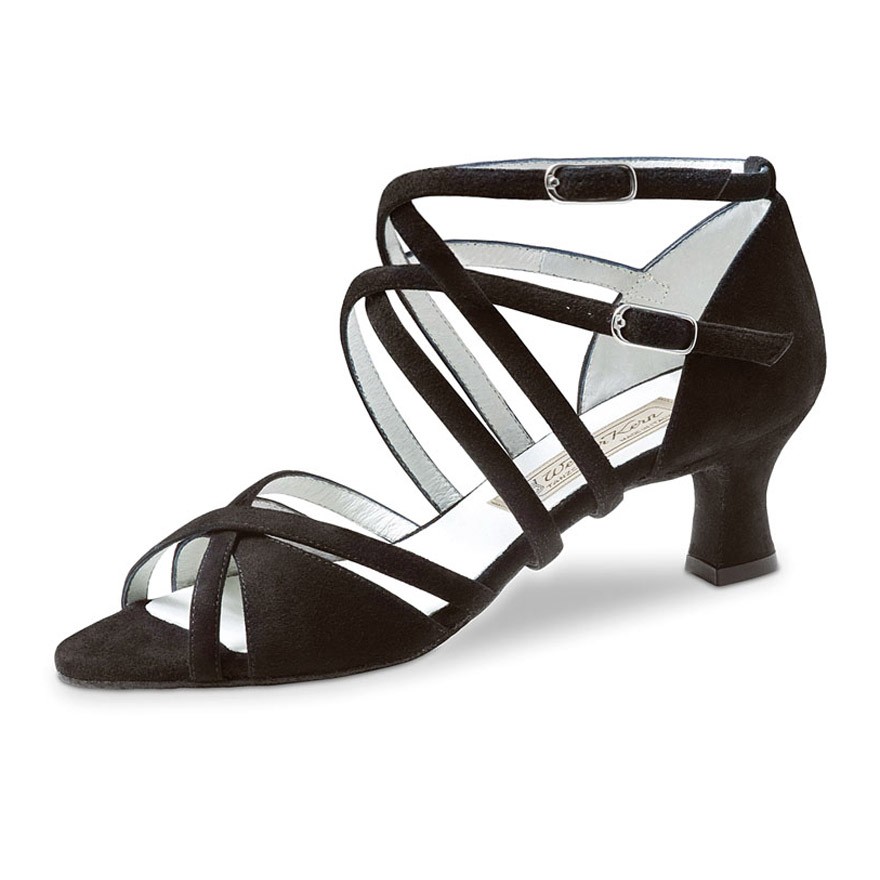 Chaussures de danse Werner Kern "Eva" 5,5 cm daim noir