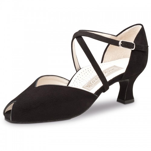 Chaussures de danse Werner Kern "Fatima" 5 cm daim noir