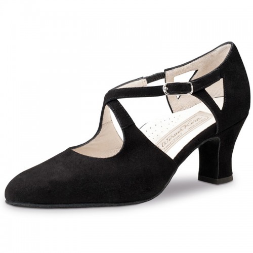Chaussures de danse Werner Kern "Gala" 6 cm daim noir