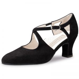 Chaussures de danse Werner Kern "Gala" 6 cm daim noir