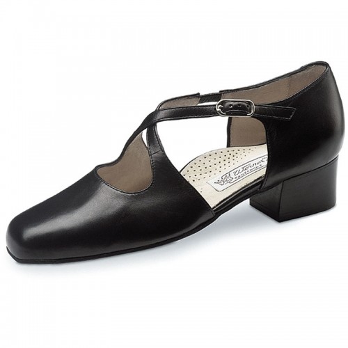 Chaussures de danse Werner Kern "Ines" 3,5 cm cuir noir