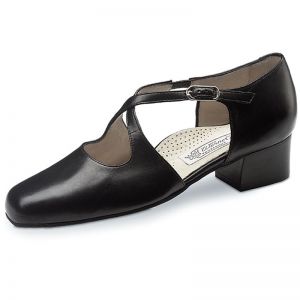 Anna Kern Femmes Chaussures De Danse 599-35 Cuir Argent - Talon 3,5 Cm Bloqué