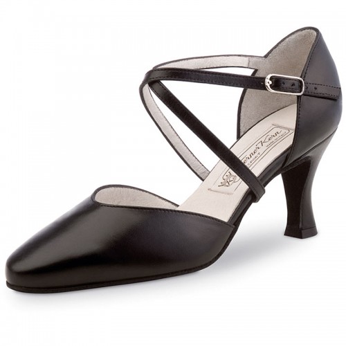 Chaussures de danse Werner Kern "Patty" 6,5 cm cuir noir