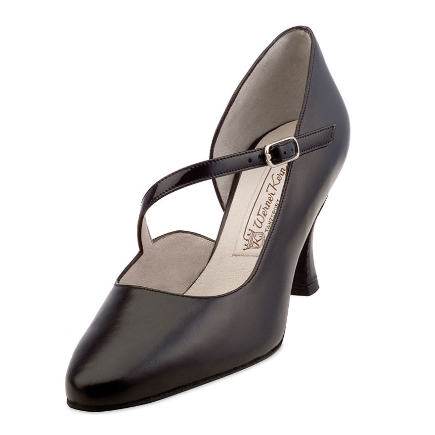 Chaussures de danse Werner Kern "Rita" 6,5 cm cuir noir