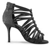 Chaussures de danse Rummos "Kenza" satin et glitter noir