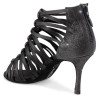 Chaussures de danse Rummos "Kenza" satin et glitter noir