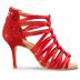 Chaussures de danse Rummos "Kenza" satin et glitter rouge