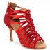 Chaussures de danse Rummos "Kenza" satin et glitter rouge