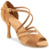 Chaussures de danse Rummos "Doris" nubuck marron clair tan