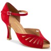 Chaussures de danse Rummos "Stella" nubuck rouge
