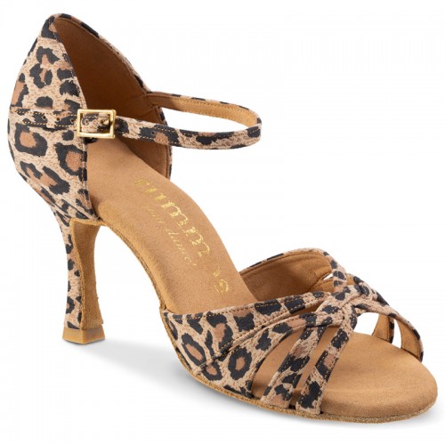 Chaussures de danse Rummos "Adena" cuir imprimé léopard