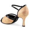 Chaussures de danse Rummos "Selma" cuir beige fleuri