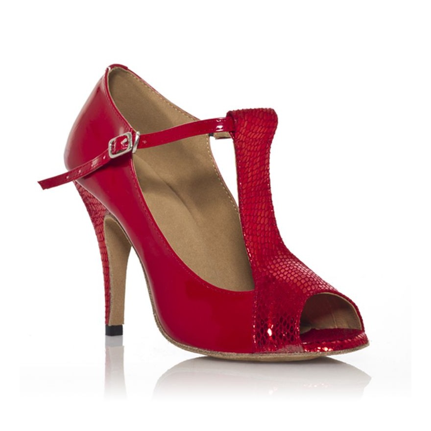 Chaussure de danse Label Latin"Scala" rouge