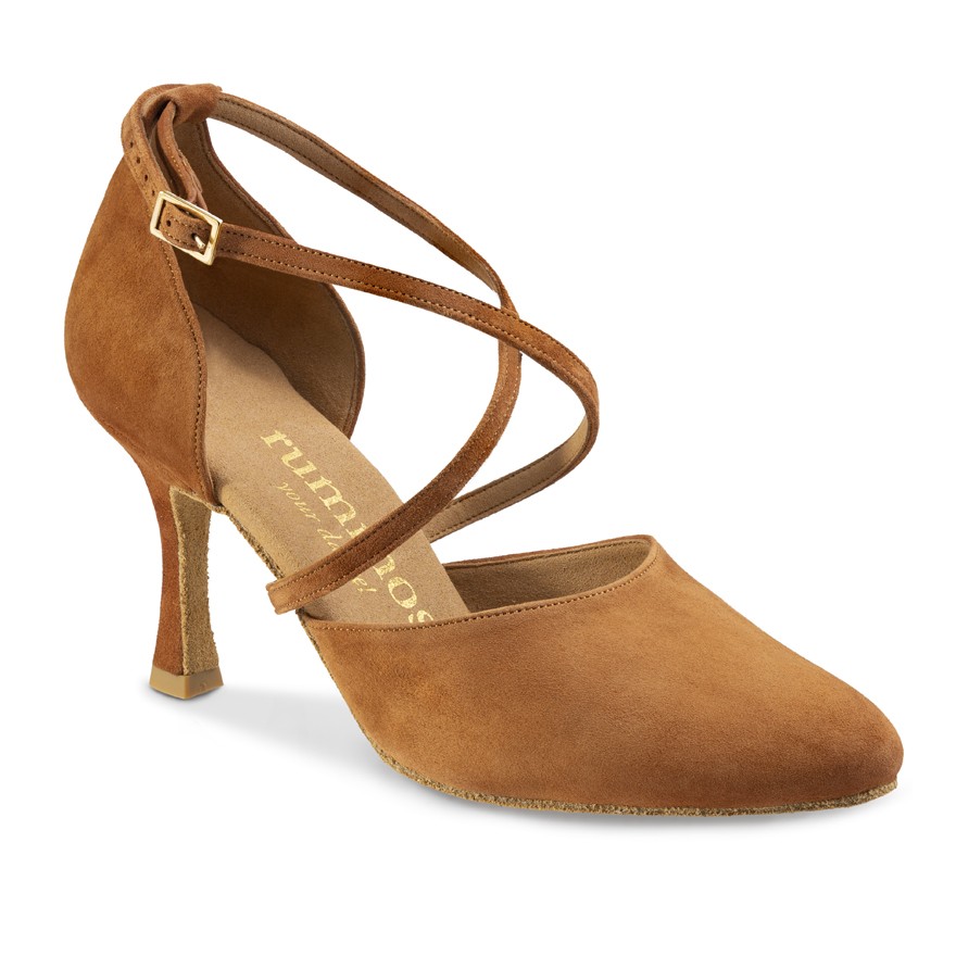 Chaussures de danse Rummos "Krista" nubuck camel