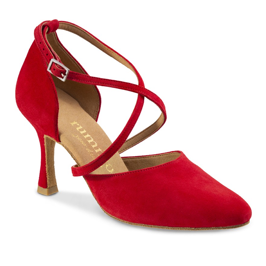 Chaussures de danse Rummos "Krista" nubuck rouge