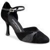 Chaussures de danse Rummos "Nora" nubuck noir et glitter