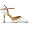 Chaussures de danse Rummos "Brenda" cuir blanc