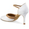 Chaussures de danse Rummos "Brenda" cuir blanc