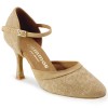 Chaussures de danse Rummos "Brenda" nubuck beige tan nehru