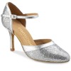 Chaussures de danse Rummos "Brenda" cuir argent glitter