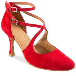 Chaussures de danse Rummos "Olivia" nubuck rouge