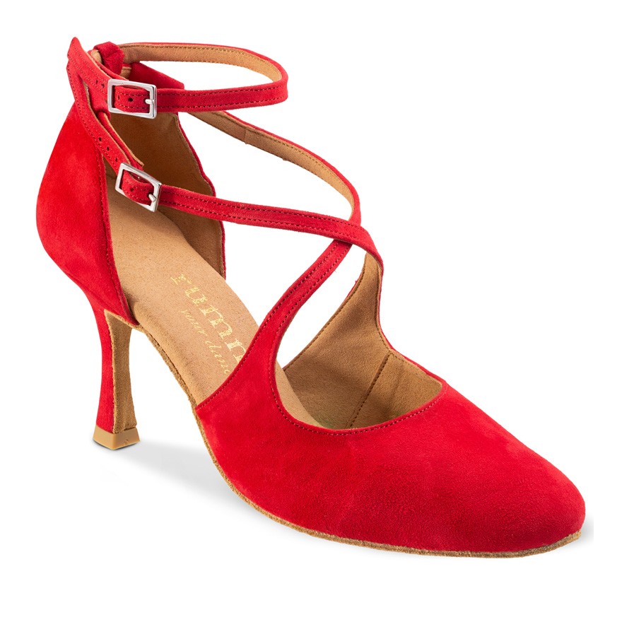 Chaussures de danse Rummos "Olivia" nubuck rouge