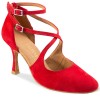 Chaussures de danse Rummos "Olivia" nubuck rouge