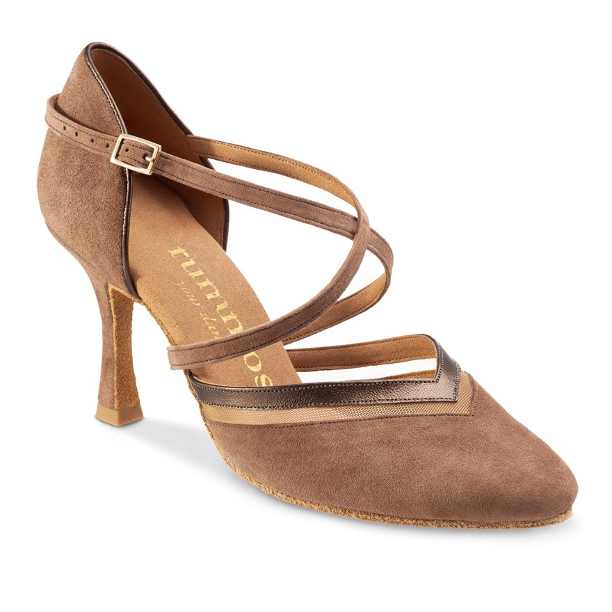 Chaussures de danse Rummos "Agata" nubuck taupe