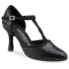 Chaussures de danse Rummos "Karen" cuir noir imitation peau de serpent