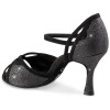 Chaussures de danse Rummos "Claire" nubuck et glitter noir