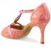Chaussures de danse Rummos "Santigold" cuir rose imitiation peau de serpent