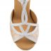 Chaussures de danse Rummos "Santigold" cuir beige imitation peau de serpent