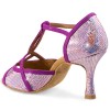 Chaussures de danse Rummos "Santigols" cuir violet effet miroir