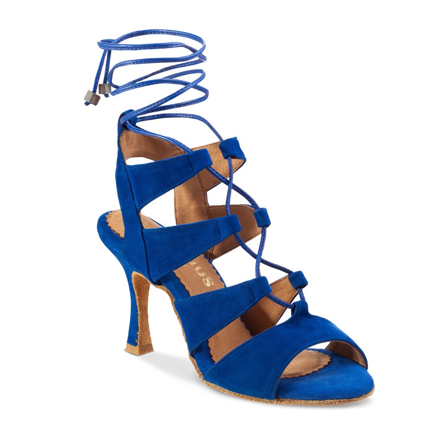 Chaussures de danse Rummos "Tina" nubuck bleu roy