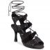 Chaussures de danse Rummos "Tina" cuir noir glitter