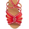 Chaussures de danse professionnel Rummos "Luna" satin rouge et strass
