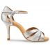 Chaussures de danse professionnel Rummos "Aura" cuir argent