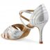 Chaussures de danse professionnel Elite Rummos "Paris" cuir argent imitiation peau de lezard