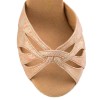 Chaussures de danse Rummos "Salena" cuir beige doré imitation peau de lézard