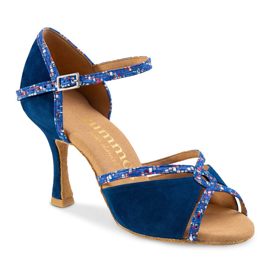 Chaussures de danse Rummos "Selma" nubuck bleu