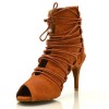 Chaussures de danse kizomba Label Latin " Alexa" caramel 