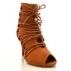 Chaussures de danse kizomba Label Latin " Alexa" caramel 