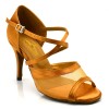 Chaussures de danse salsa Label Latin "Luna" Satin tan