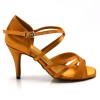 Chaussures de danse salsa Label Latin "Nathalia" Satin tan